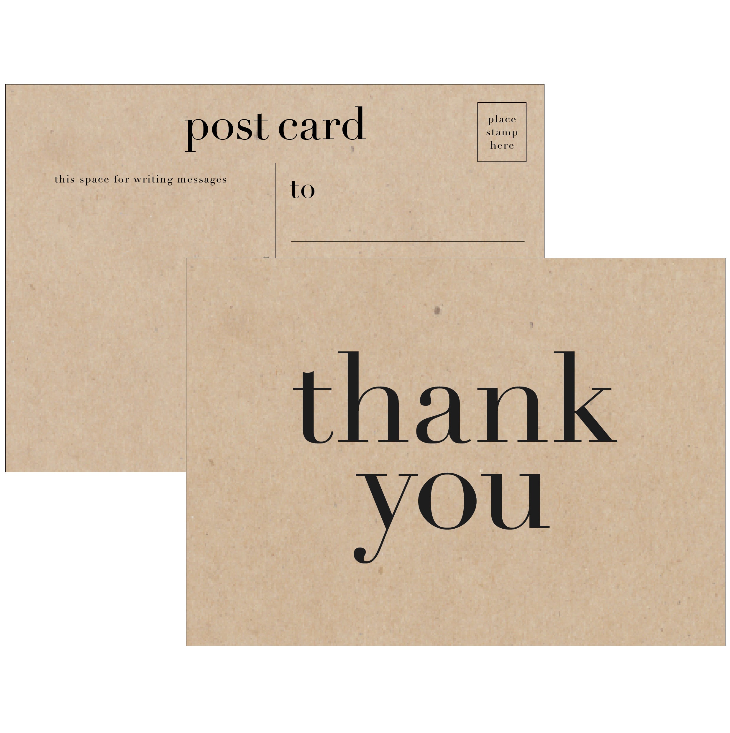 Reskid Order Thank You Cards - 100 Green 4x6 Cards For Small Business -  Blank Back - Thank You For Your Order Postcards Set. 14pt Postcard Paper