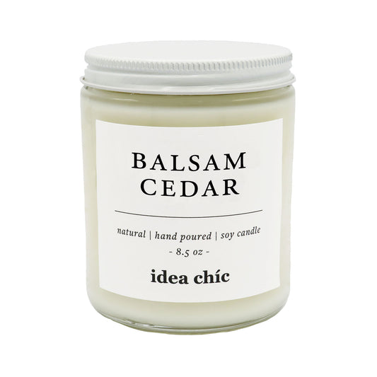 8.5 oz. Balsam Cedar Candle Glass Jar