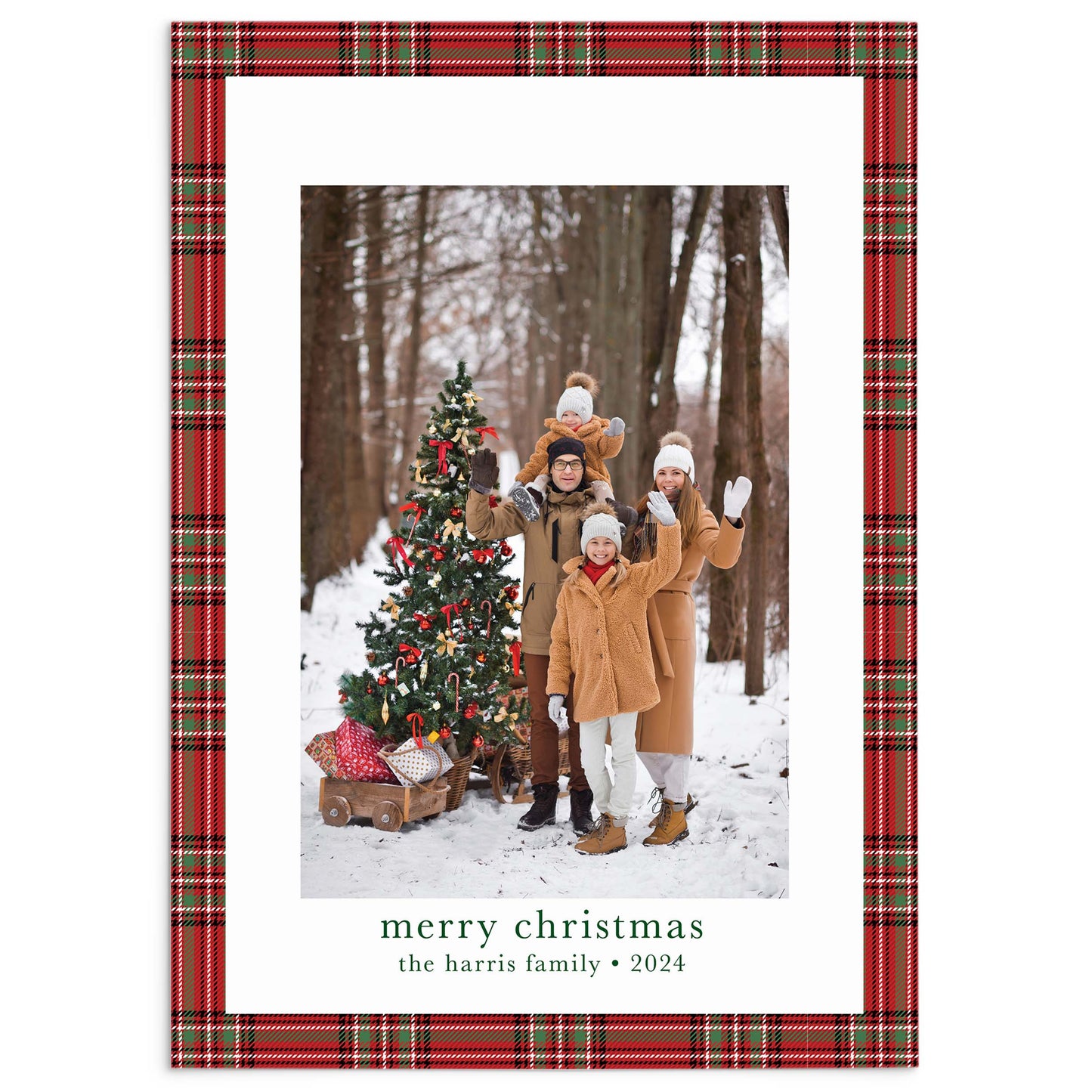 Tartan Plaid Photo Card