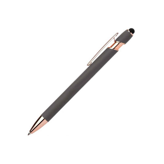 Grey Stylus Pen with Rose Gold Mirrored Trim