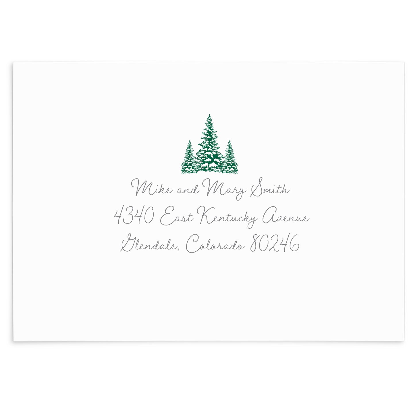 Holiday Fun in the Snow Personalized Card