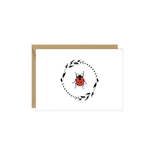 Enclosure Card - Ladybug - 4 pack