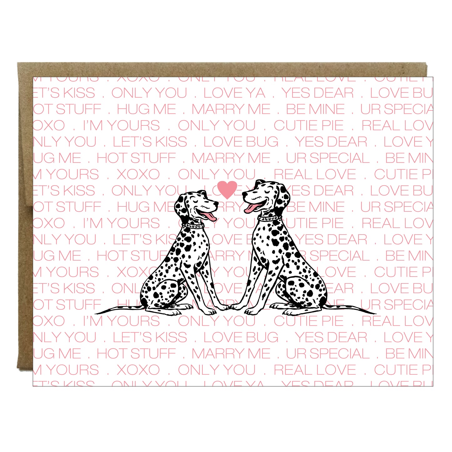 Old Puppy Love Valentine's Greeting Card