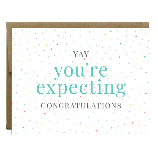 You're Expecting Baby Sprinkles Greeting Card