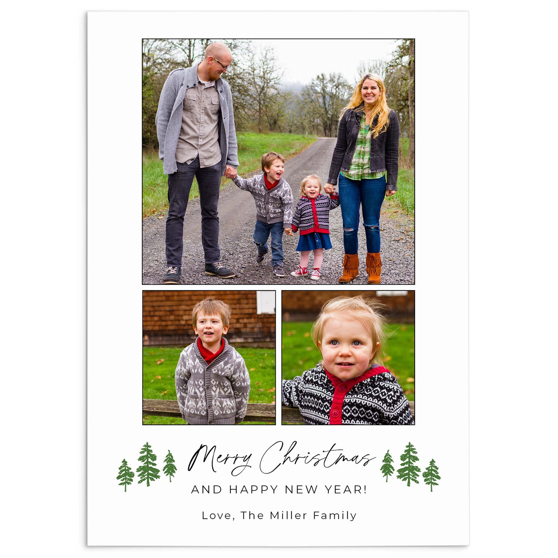 Merry Christmas and A Happy New Year! With Love, The Millers