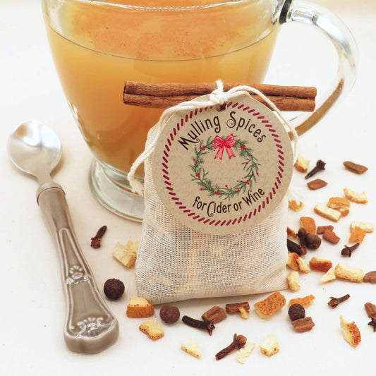 Mulling Spices Sachet - Holiday Gift For Home, Fall or Winter Wedding Favor - Idea Chíc